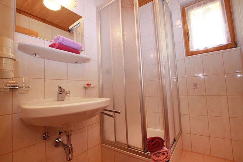 Badezimmer im Appartement 3 im La Fontana