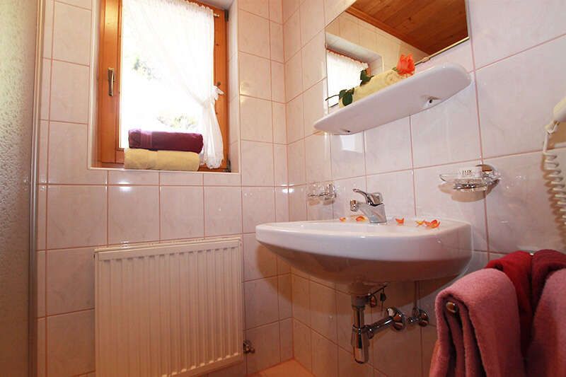 Badezimmer im Appartement 2 im La Fontana