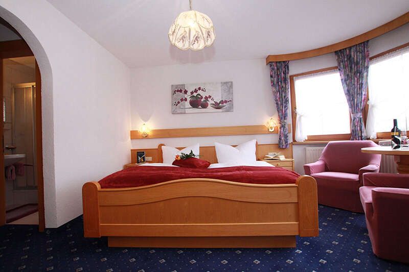 Doppelzimmer im Appartement 4 im La Fontana in Kappl 